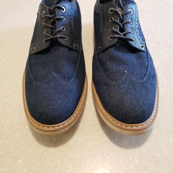Levi's Mens Tindal Casual Denim Wingtip Oxford Shoe Size 9 - Picture 3 of 7
